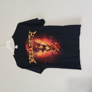 Megadeath Rust in Peace 2010 Tour T-shirt, Front Back Graphic, Tour Dates, Sz M